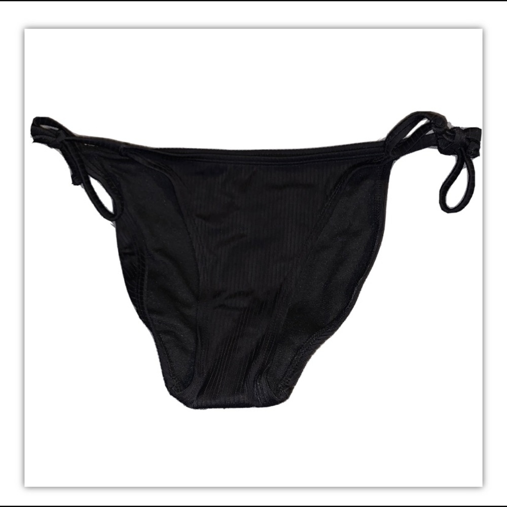 Xhilaration Hipster Black Bikinis NWT Small Ribbed